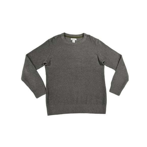 William Rast Men's Gray Ribbed Crewneck Sweater Size Large - Picture 2 of 8